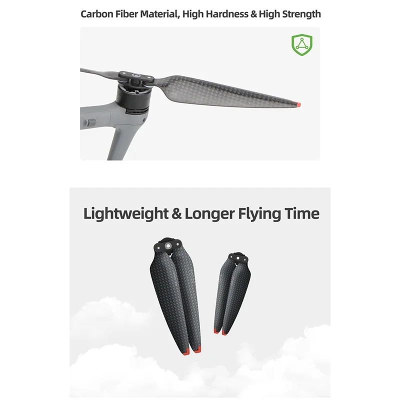 كفاءة ل AIR 3 ألياف الكربون المروحة 8747F المروحة شفرة الإفراج السريع عالية القوة المحمولة الطائرة بدون طيار الجناح استبدال 4 قطعة