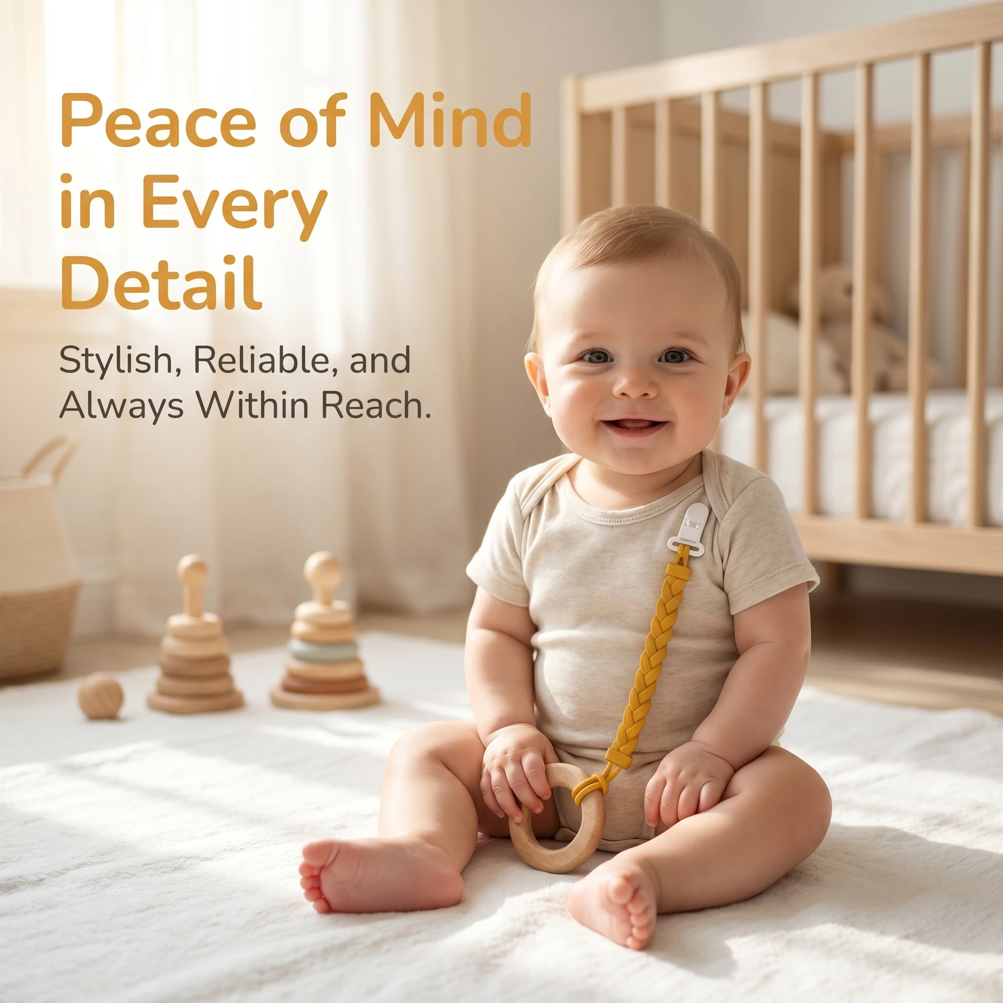 Pacifier Clip Silicone Anti-drop Pacifier Chain Nipple Holder Dummy Chain Baby Pacifiers Accessories Teething Toys
