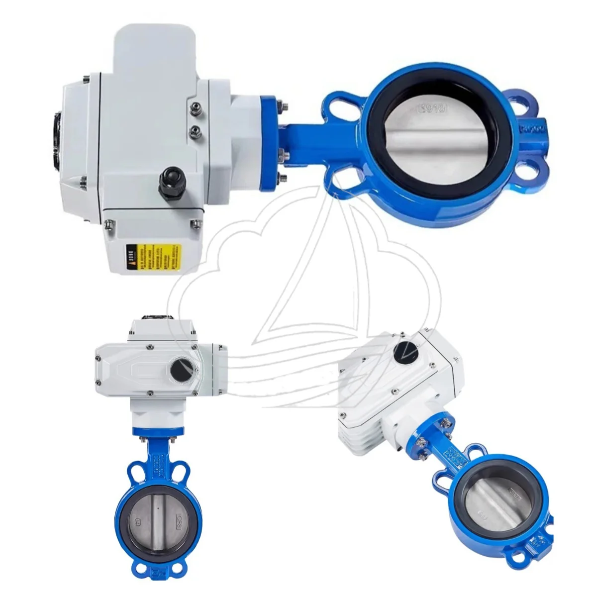Industrial Grade D971X-16Q Electric Butterfly Valve, Wafer Type PTFE Seal for Pipeline Water Control System