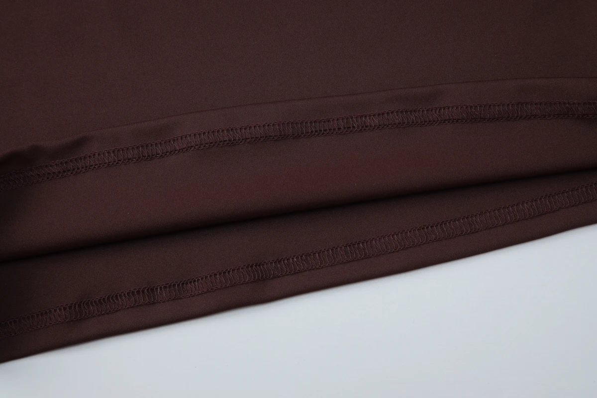 Hugcitar Fashion V-Ausschnitt, einfarbig, langärmelig, mit Spitze, sexy Crop-T-Shirt, Top, passend für Herbst, Damenbekleidung, Party, Nachtclub, T-Shirts – Detail 8