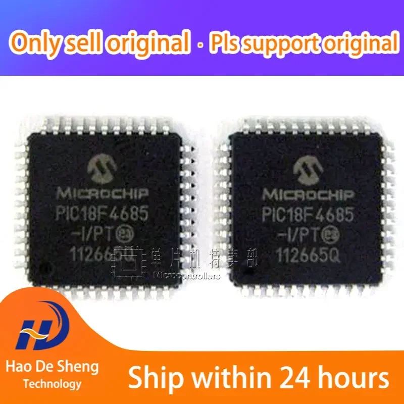 

1PCS PIC18F4685-I/PT QFP44 PIC18F4685 New Original In Stock