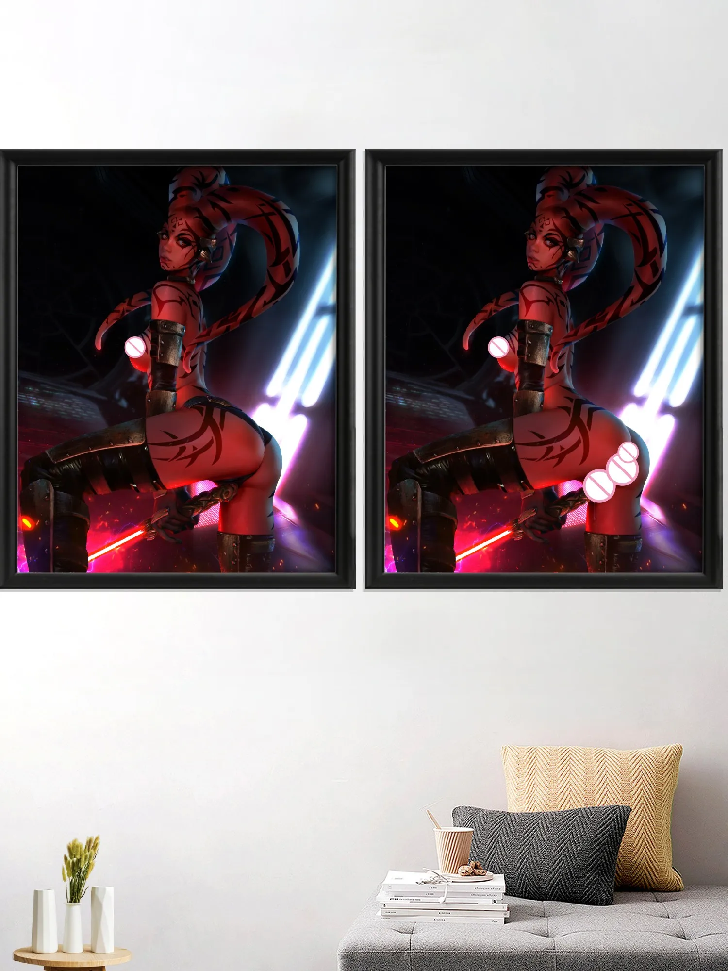 

Padme Dark Talon Anime Cartoon Art Poster, Leia Game, Sexy Nude Girl, Wall Picture, Home Decoration, Living Room Decoration