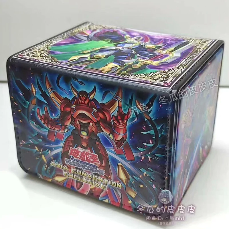 

Diy Self Made Yu-Gi-Oh! Ddddestiny King Zero Laplace Card Storage Box Ygo Akabareiji Leather High-End Card Storage Box Gift Toys