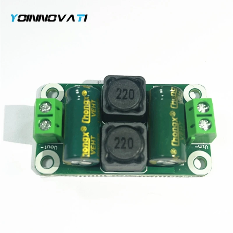 0-50V 4A DC power supply filter board Class D power amplifier Interference suppression board car EMI Industrial control panel