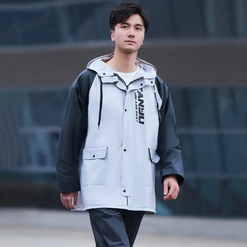 

Thickened Raincoat Rain Pants Set Fashion Unisex Style Split Raincoat Stylish Waterproof Raincoat Hiking Activities
