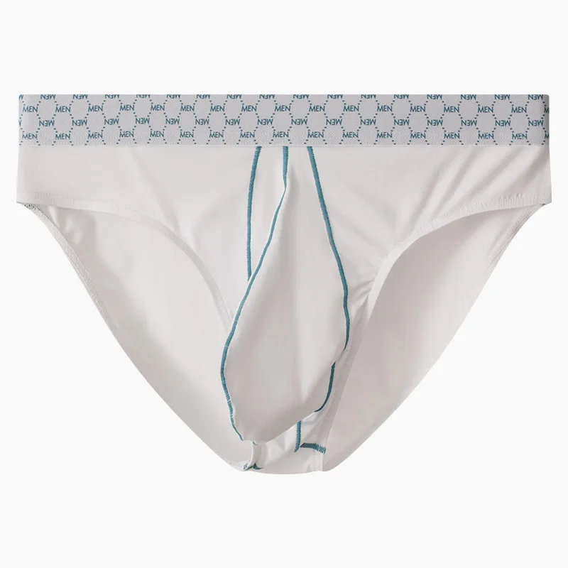 

Mens Underpants U Convex Pouch Lingerie Briefs Sexy Breathable Cotton Contrasting Underwear Sweat-Absorbing Youth Brief