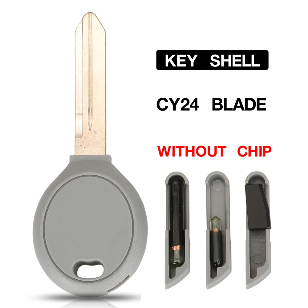 jingyuqin 10PCS Transponder Chip CY24 Blade Remote Key For Dodge For Chrysler For Jeep Key Car Shell Apply to 3 Type of chips