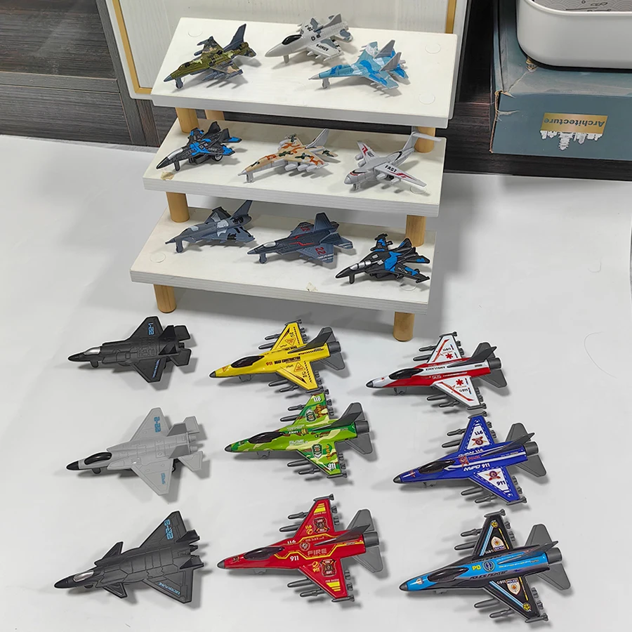 

Модель истребителя 18-го образца, комбинированная игрушка-авиационный самолет, детская инерционная машинка, украшение для дома, для демонстрации, коллекционирования, декора.
