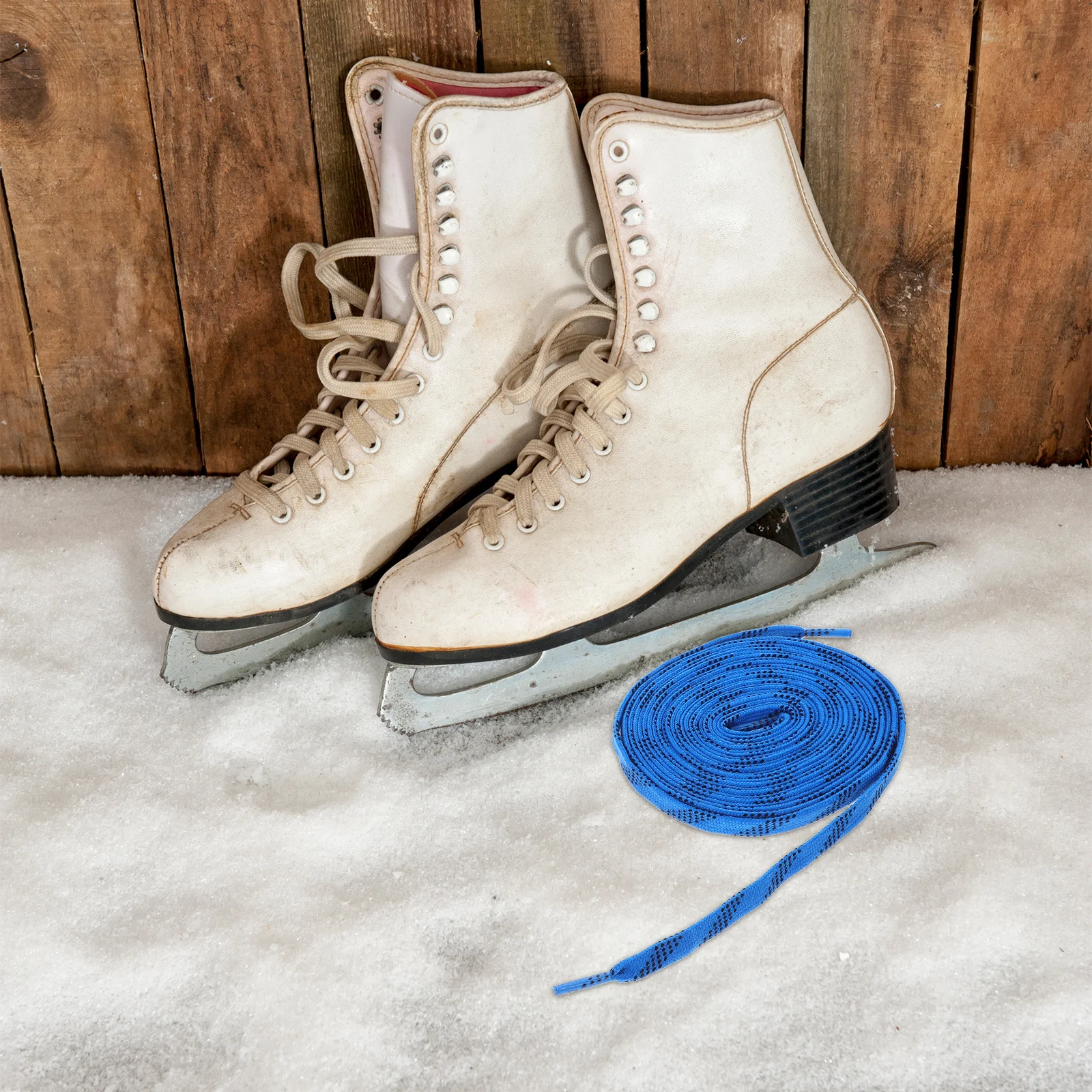 2Pairs Ice Hockey Shoelaces Flat Colored Skate Laces Durable Roller Figure Skate Shoe Laces for Sports Sneakers Boots