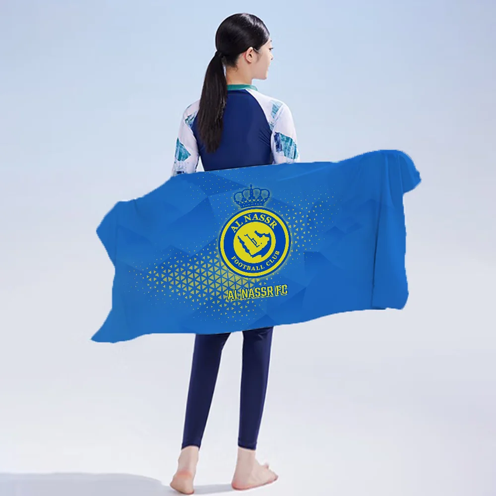 A-Al-Nassr FC Large Cotton Beach Towel Man Absorbent Gym Towels With Designs Home Microfiber Towel Trip Microfiber Sauna Cloth