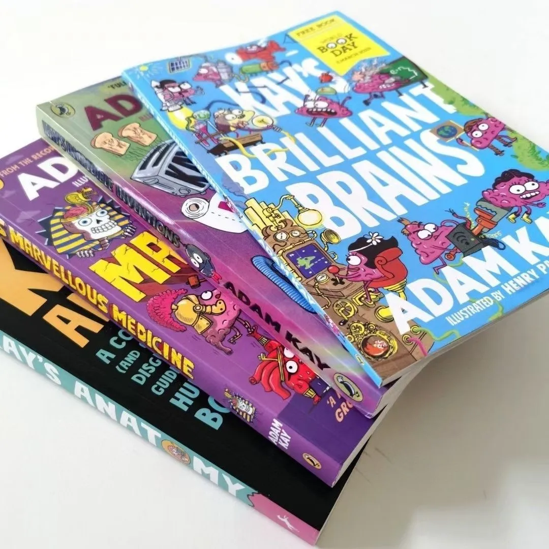 

ADAM KAY Uncle's Hilarious Medicine 5 Volumes, Children's English Fun Reading Popular Science Stories Novels