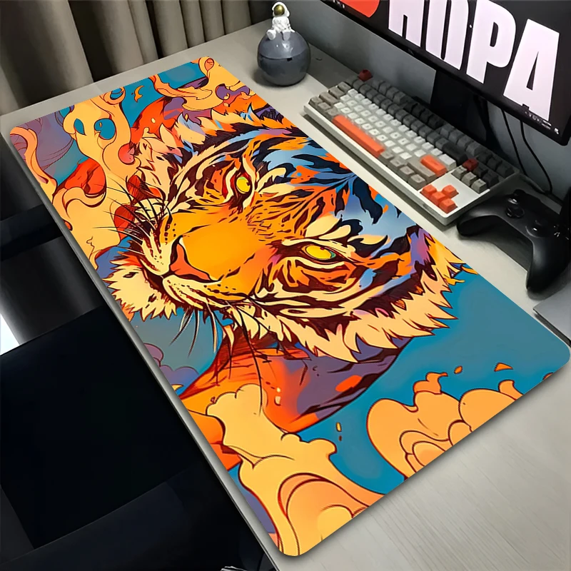 Mouse Pad PC Non Slip Rubber Senior Cool Mousepad Laptop Gamer Cabinet Keyboard Pad Office Tiger Computer Gaming Desk Mouse Mat