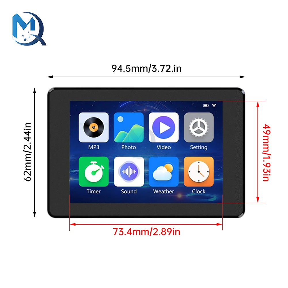 ESP32-S3 Wifi BT Development Board With 3.5-Inch Capacitive Touch Screen And Black Casing