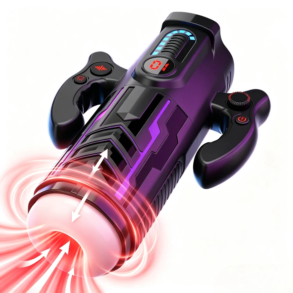 Automatic Realistic Male Masterubaters Heating Thrust Suck Vibrate Modes Penis Vibrator Sex Toys for Man Blowjob Sex Machine 18+
