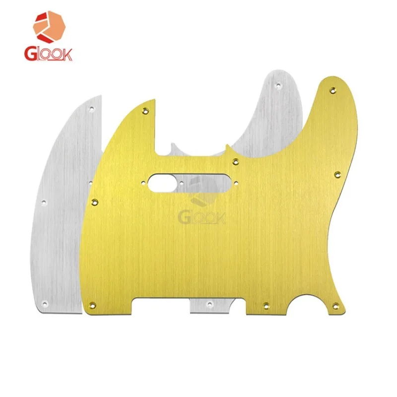 

Gold All-aluminum Tl Electric , Metal Brushed Aluminum Plate 8-hole TL Panel Front Cover, Musical Instrument Accessories