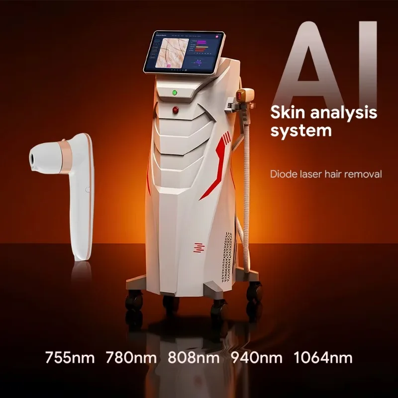 808nm Diode Laser Hair Removal Device, Pain-Free & Portable, Safe for All Skin Types, Adjustable Power