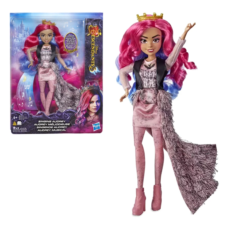 Disney Descendants 3 Singing Audrey Doll Joint Movable Figure Model Can Sing Collectible Dolls Children's Day Gifts