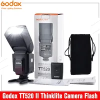 Godox TT520II Wireless Camera Flash Speedlite Thinklite with Build-in 433MHz Signal for Canon Nikon Pentax Fujifilm Olympus DSLR
