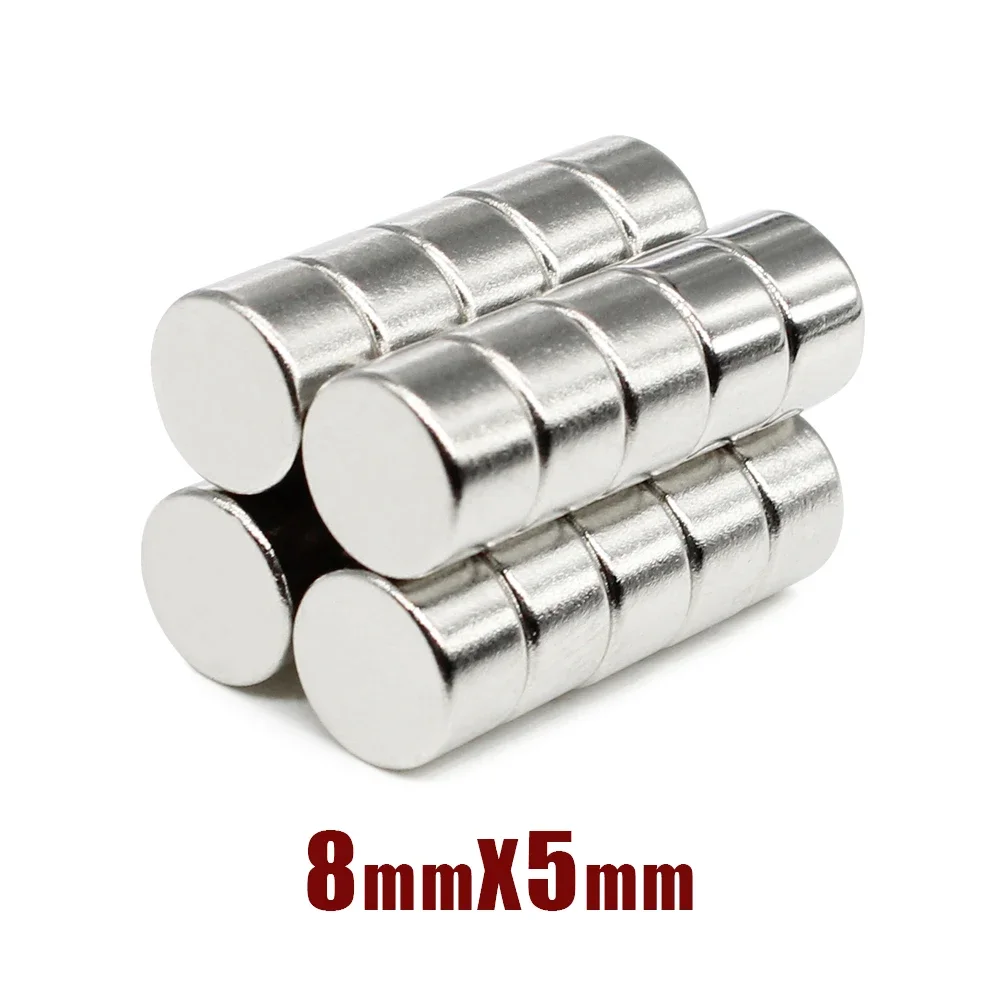 10/20/50/100/150/200 個 8x5mm ミニ小型円形磁石 8x5mm 家庭用冷蔵庫、オフィス DIY 8x5mm