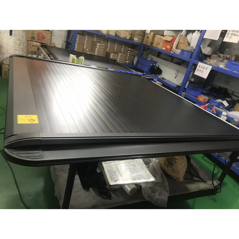 High Quality EV Truck Tonneau Cover Automatic Roller Retractle Soft Bed Roll-Up Operated Pickup Ram