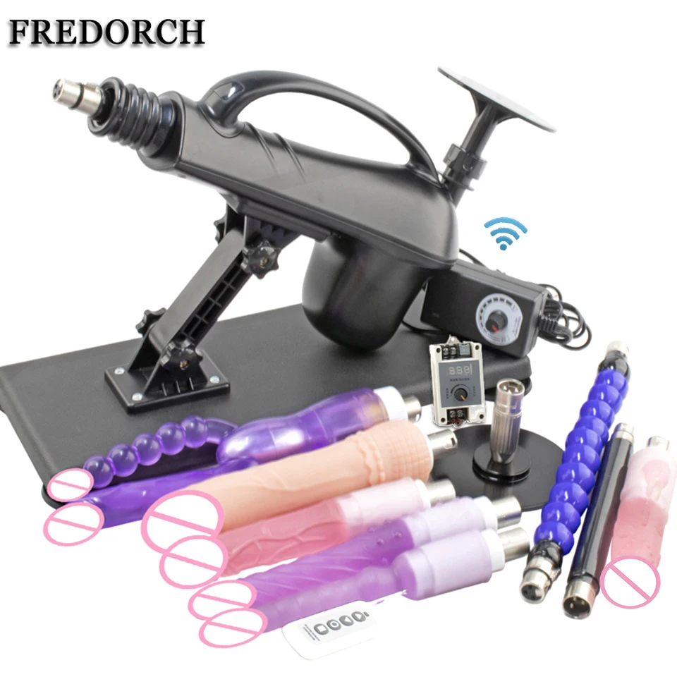 fredorch-sex-machine-female-masturbation-pumping-gun-with-dildos-sex-toys-attachments-vibrator-adjustable-speed-love-machine