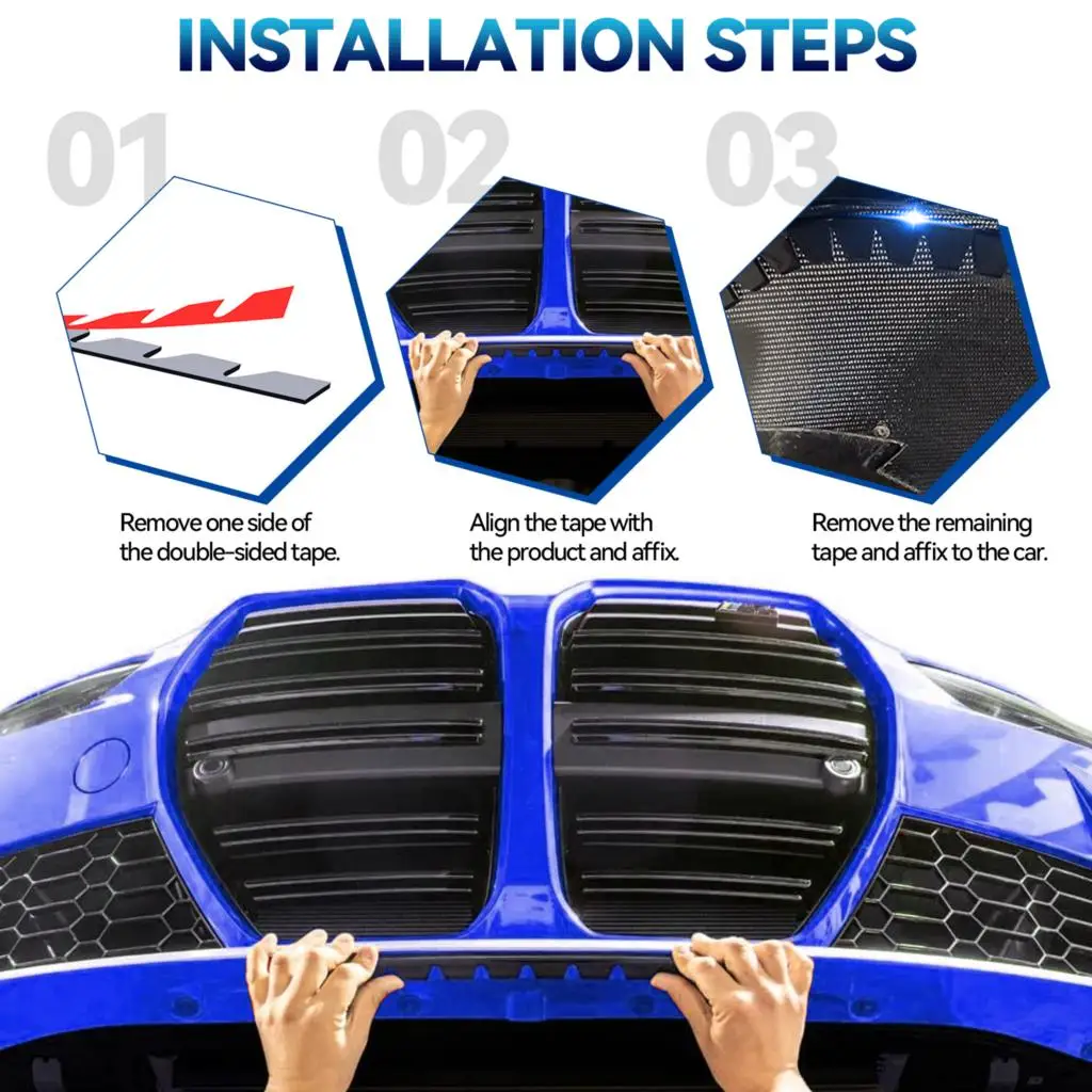 8PCS SPORT Universal Auto Frontschürze Schutz Chassis Anti-Scratch Anti-Skid Kit Kratzen Schutz Skid Platte DIY mit Pre-Attach – Detail 7