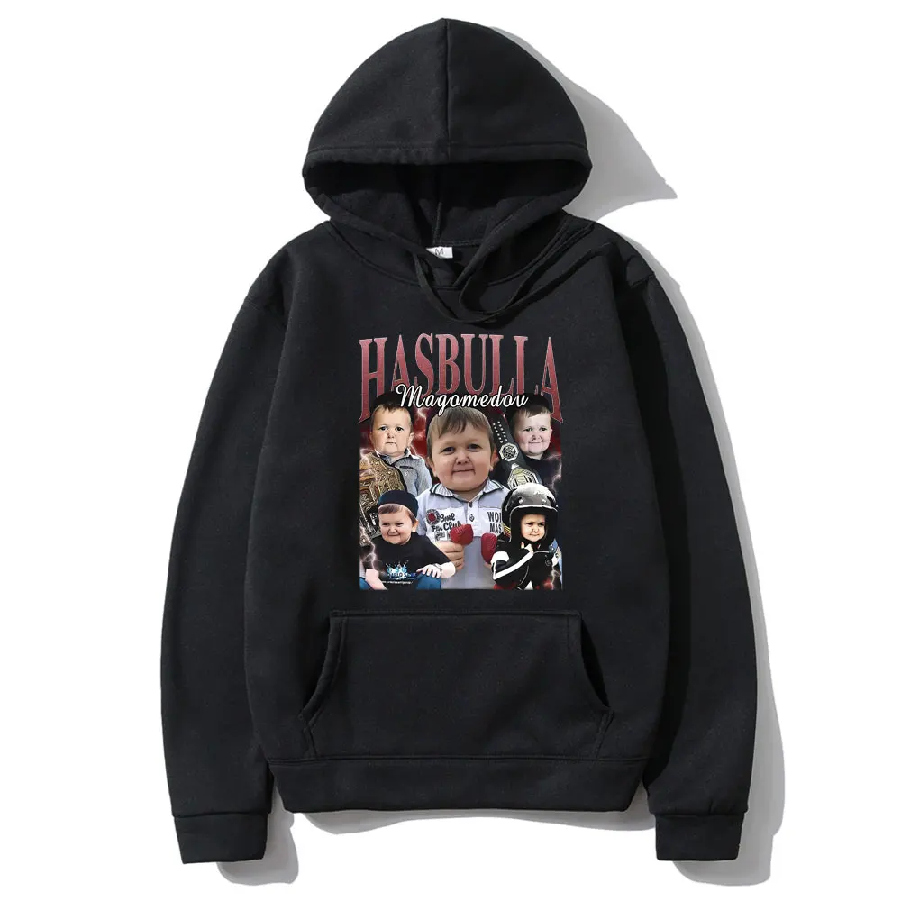 King Hasbulla Magomedov Graphic Hoodie Men Women Fashion Vintage Sweatshirt Unisex Fleece Cotton Oversized Hoodies Gift for Fans