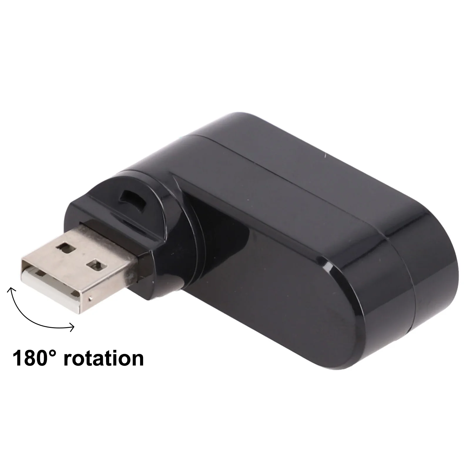 1pc 3 Port USB 2.0 Rotating Splitter Adapter Hub PC Laptop Notebook Accessories For 5V Car And Computer Voltage