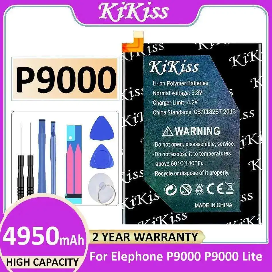 

For Elephone P9000 Lite Mobile Phone Battery 4950Mah Stable