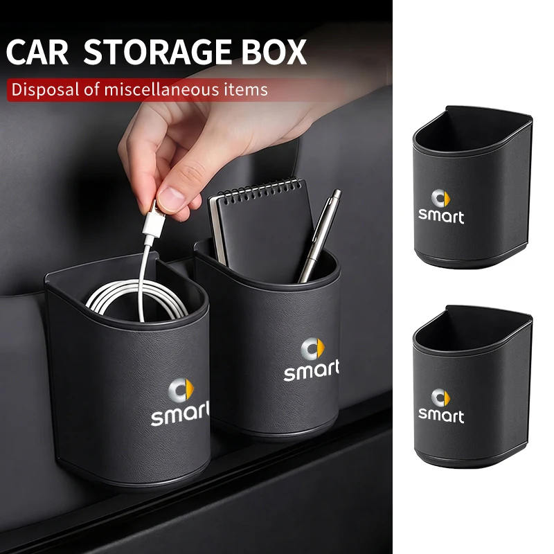 Car Door Water Cup Box Mug Drinks Storage Bag Accessories For Smart Fortwo 451 450 453 Forfour EQ Cabrio Crossblade