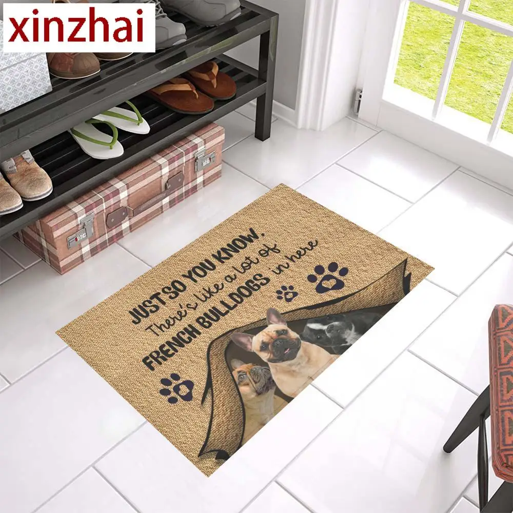 CLOOCL Just So You Know Doberman Pinscher Doormat Non-slip Absorbent Carpet for Bathroom Rugs and Carpets for Home Living Room