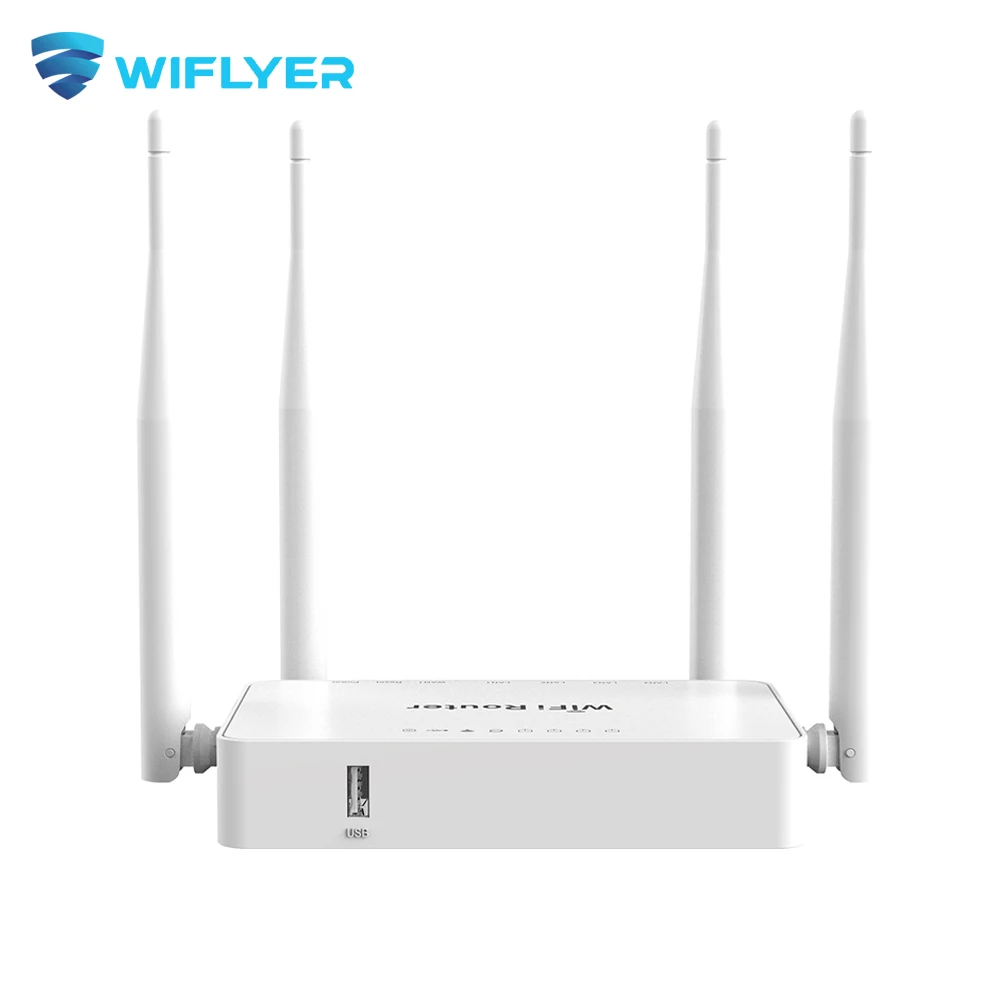 Wifyler Omni II WiFi Router WE1626 300Mbps Wireless Wi-fi For 4G USB Modem Openwrt OS 4*LAN 5dbi Antenna Stable Internet Signal