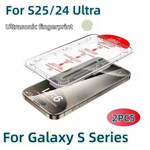 2Pcs For Samsung Galaxy S25 S24 S23 Ultra S22 S21 Plus A71 A25 A15 A35 A34 A16 A54 A55 A56 5G Screen Protector Tempered Glass