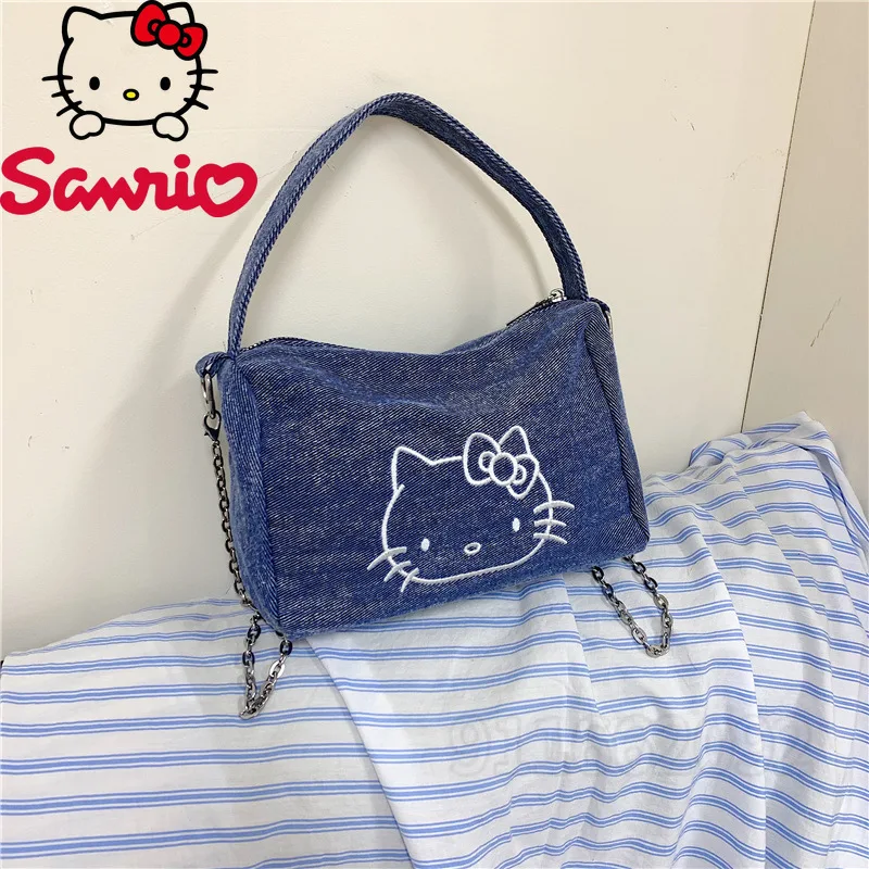  Hello Kitty New Women's Handbag Cartoon Cute Mini Women's Single Shoulder Crossbody Bag Fashion Trend Mini Women's Bag