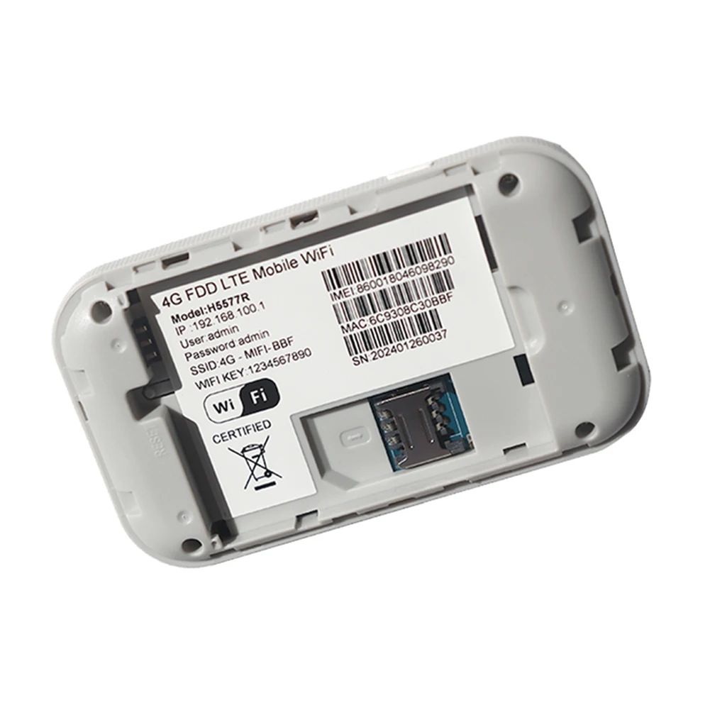 

4G LTE Mini Mobile WiFi Router 2100mAh 150Mbps Modem Router with SIM Card Slot Portable WiFi Hotspot for Home Office Car Travel