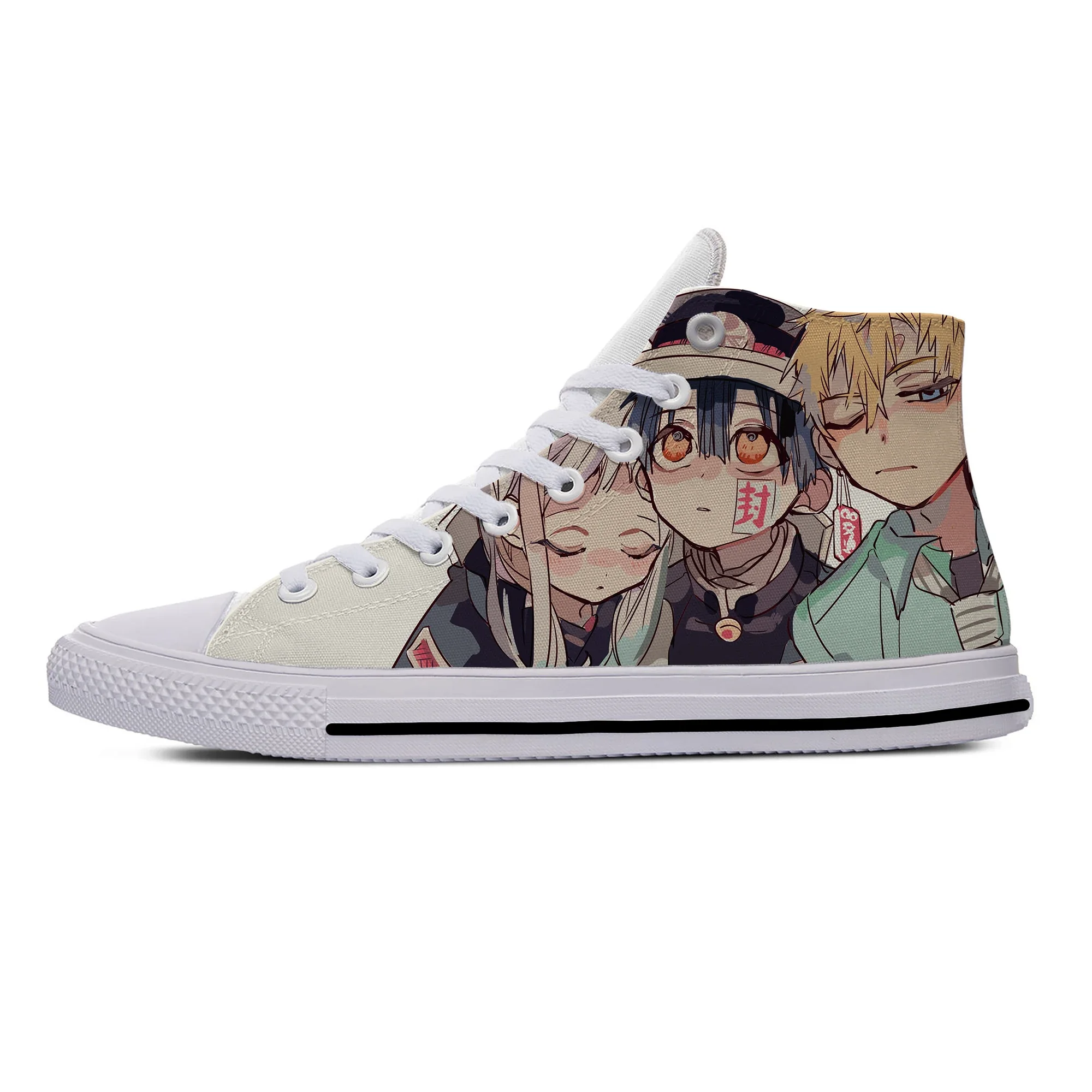 Japanese Anime Manga Toilet Bound Hanako Kun Cute Lightweight Casual Shoes Top High Breathable Board Shoes Men Women Sneakers