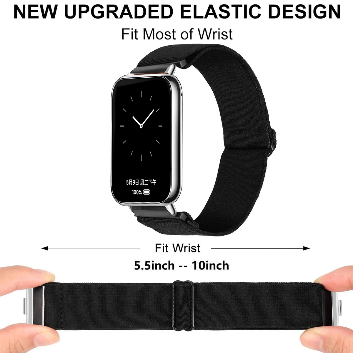 HOT Nylon-Armband für Xiaomi Mi Band 10Pro 9/8Pro Sport-Elastisches Ersatz-Armband Correa für Redmi Watch 6 5 4 – Detail 2