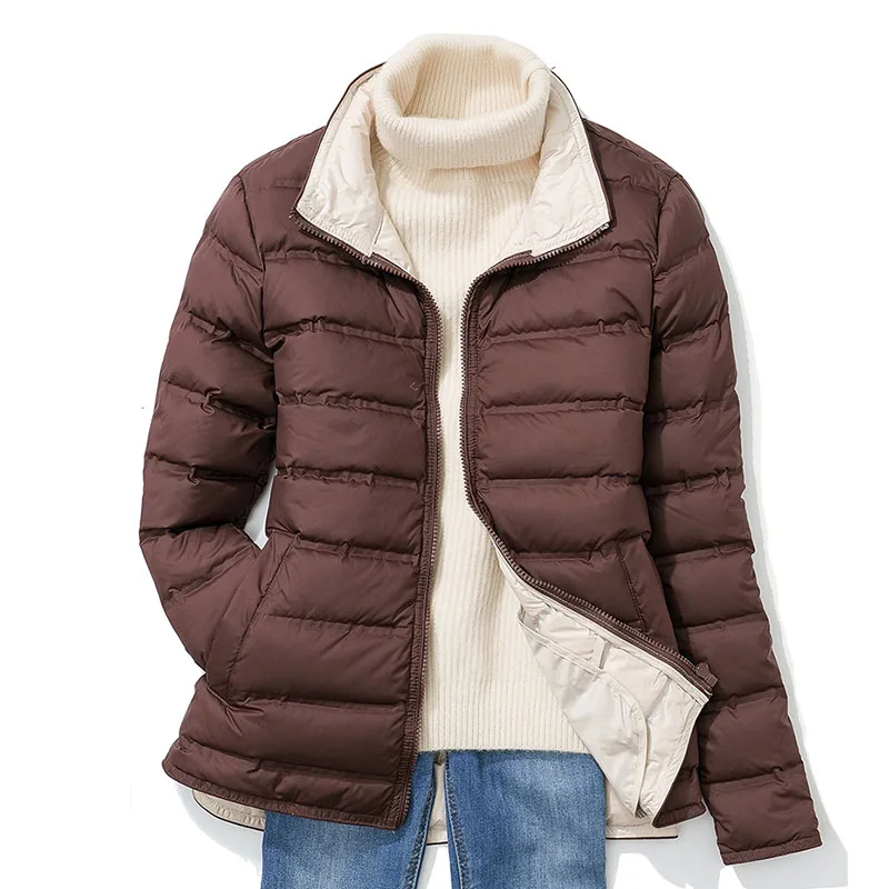 

SEDUTMO Winter Warm Duck Down Jackets Women Autumn Casual Quilted Coat Slim Short Pocket Parkas ED2095