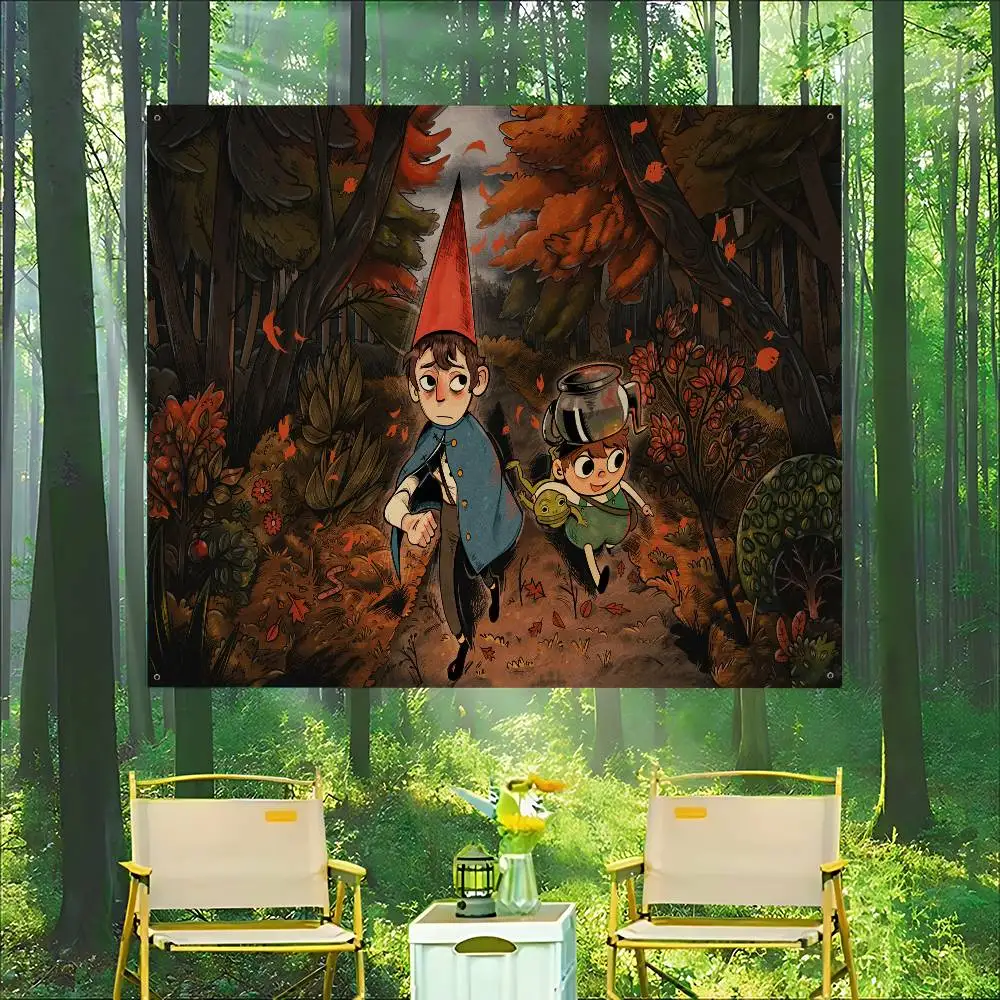 Animated Series O-Over The Garden Wall Creative Pattern Hanging Flag Polyester Printed Banner Hand Pulled Flag