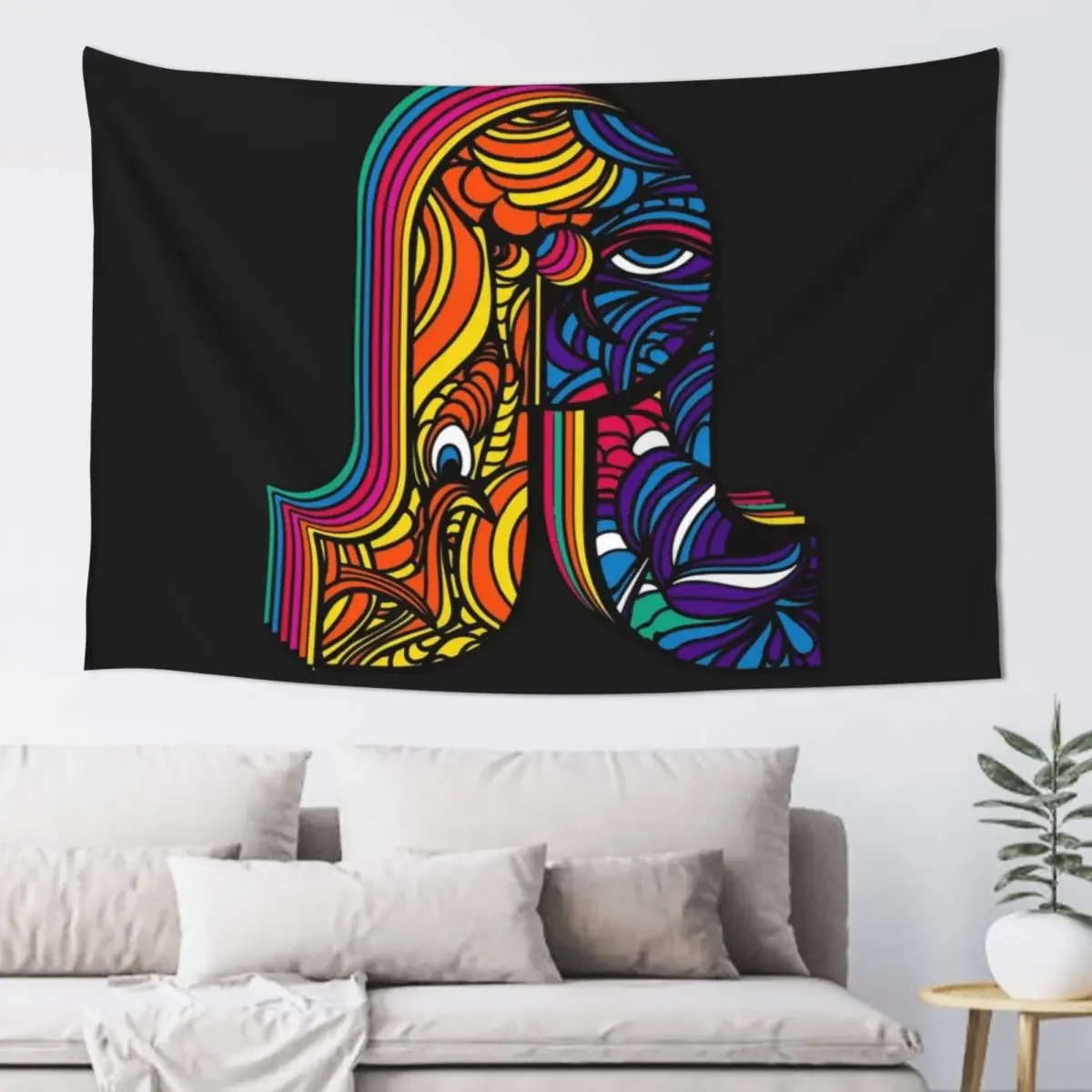 

Pl pretty lights music logo classic t shirt Tapestry Bedroom Decoration Hanging Wall Tapestry