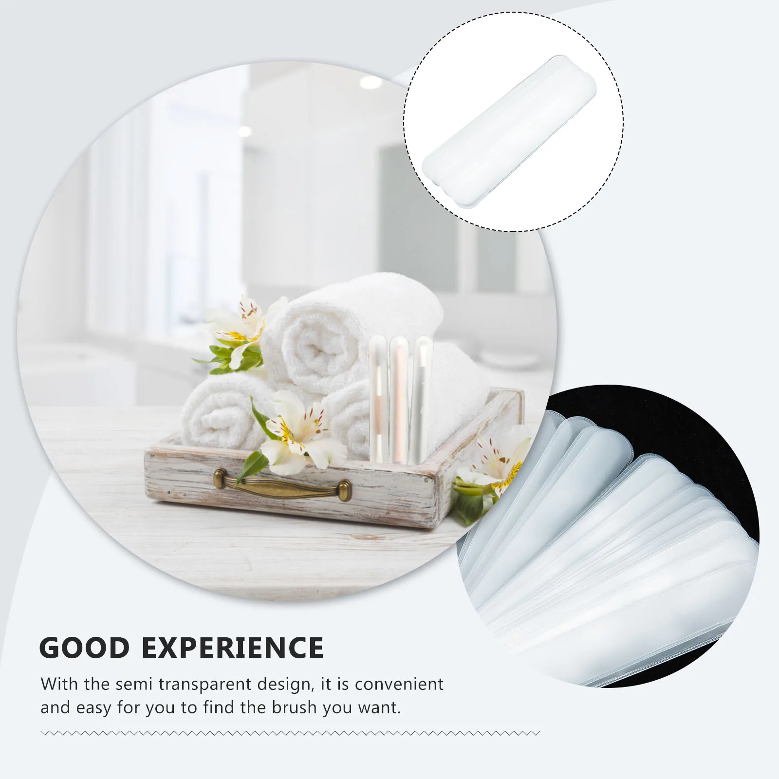 

20Pcs Brush Guards Portable Multifunctional Dustproof Makeup Storage Holder Cosmetics Covers Makeup Bags