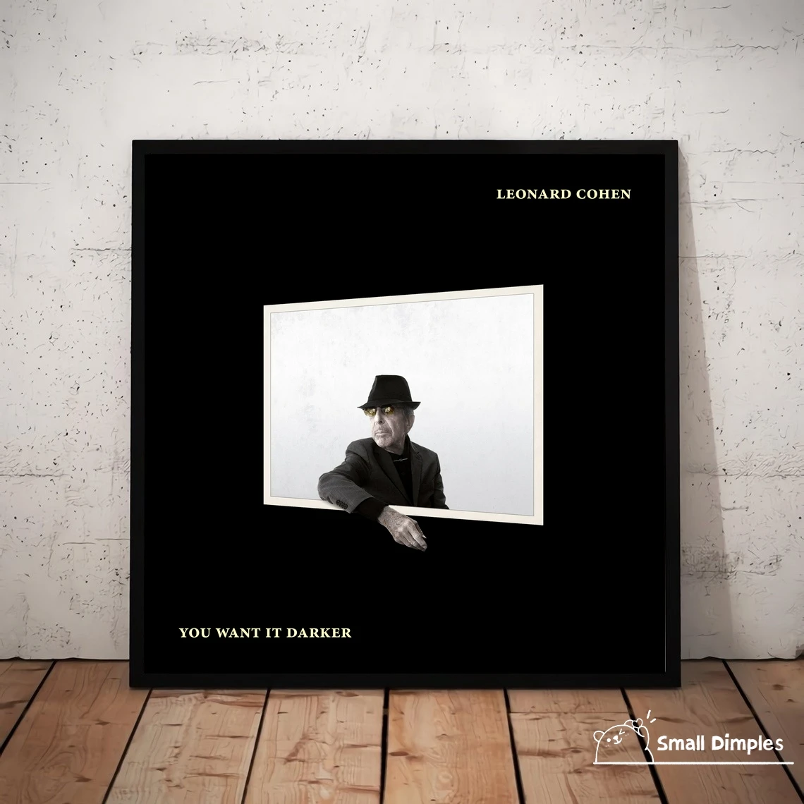 Leonard Cohen You Want It Darker Music Album Poster Canvas Art Print Home Decoration Wall Painting (No Frame)