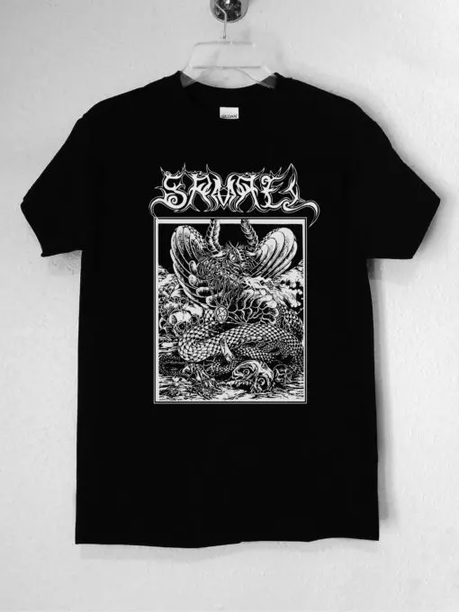 Samael Worship Him Polera Negra Hombre