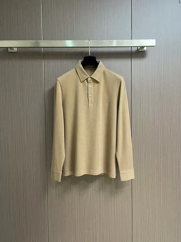 

Итальянская повседневная рубашка поло из чистого хлопка LP 25ss с длинными лацканами