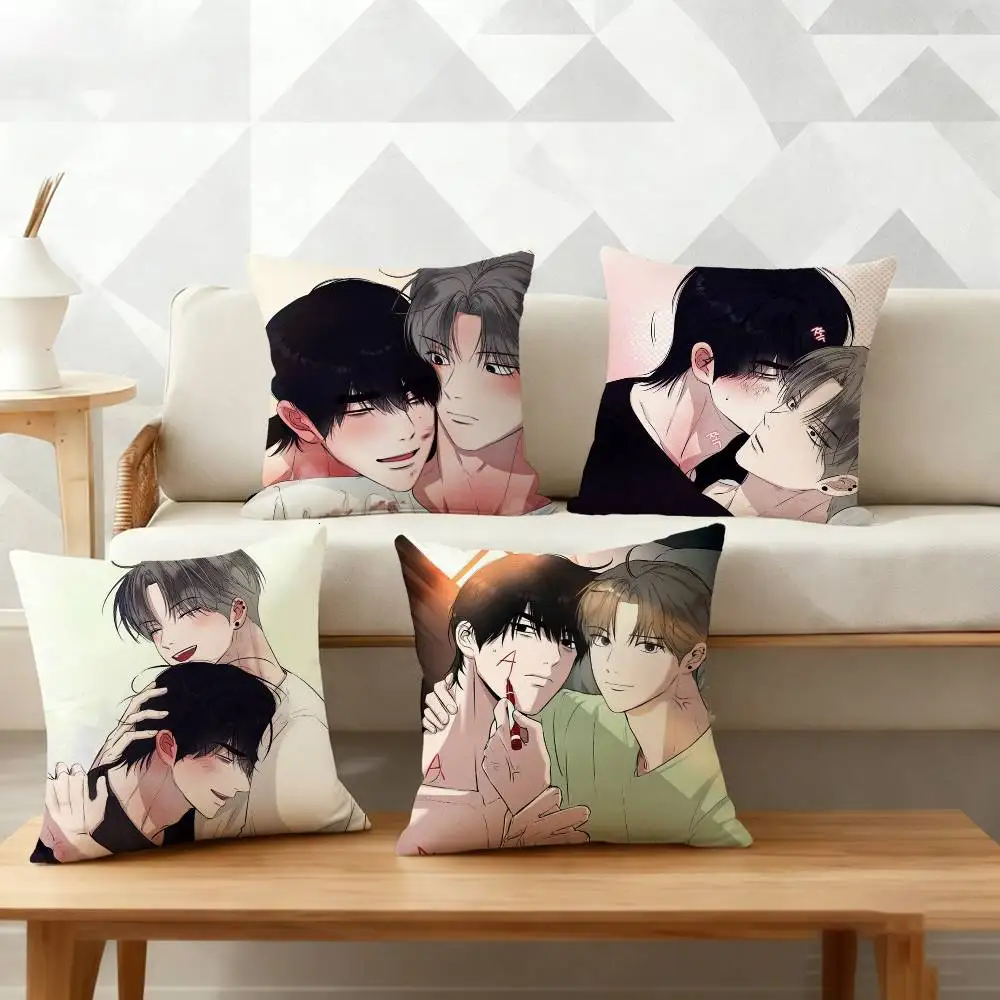 

Unsleep Bl Anime Comic Pillow Case for Sofa Living Room Home office Decor Protective Cover