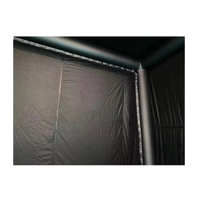 

Черный цвет ПВХ надувной симулятор гольфа индивидуальная подвижная надувная клетка для гольфа