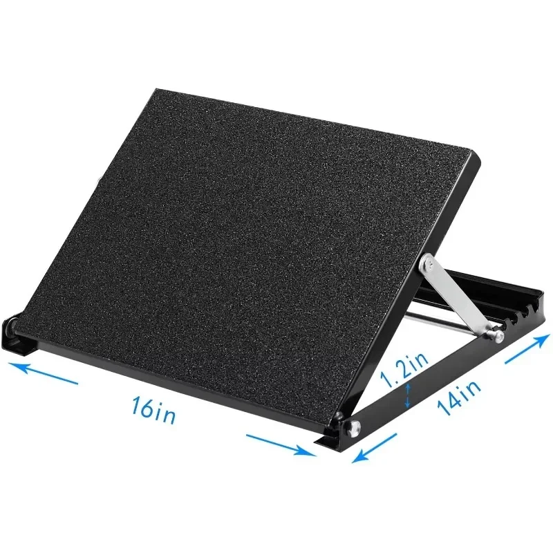 Slant Board with Full Non-Slip Surface Steel Calf Stretcher