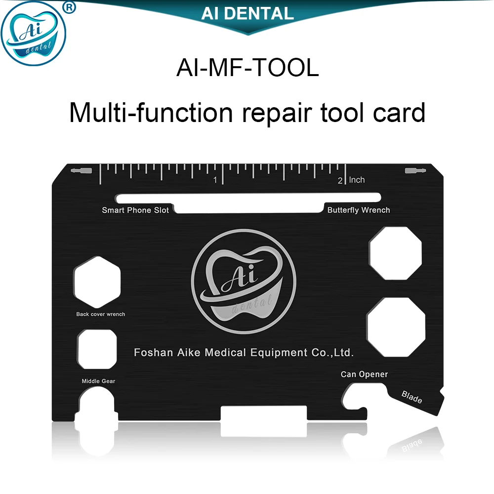 Dental Material Disassemble  Tools  For Cap Of Low Speed Air Turbine Handpiece  Multi-function Card AI-MF-TOOL