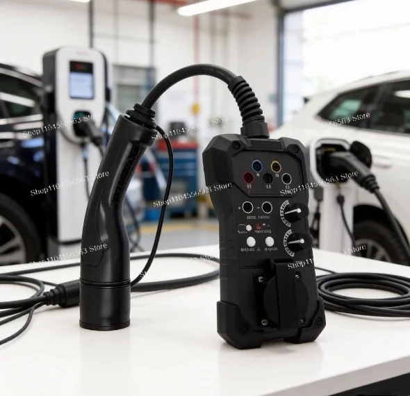 Electric Vehicle Charging Station Test Adapter for EV Charger Diagnostic Tool High Precision
