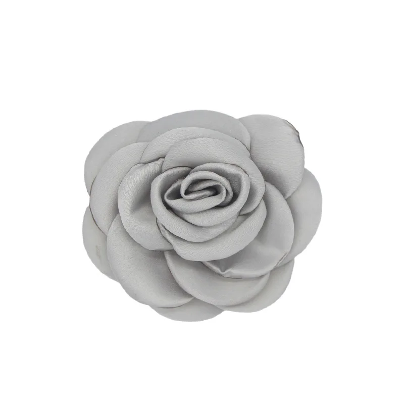 Koreanische Stoff Blume Broschen für Frauen Handgemachte Kamelie Corsage Anstecknadeln Strickjacke Zubehör Hochzeit Schmuck – Detail 6